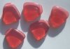 5 24x22mm Milky Pink Flat Drop Nuggets